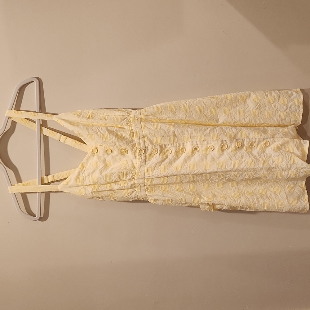 Modcloth Soft Yellow Midi Dress